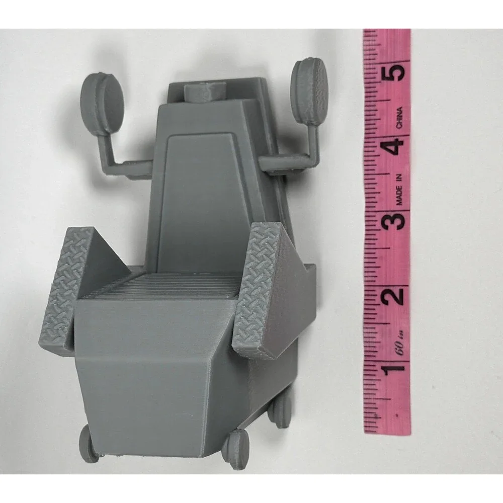 Star Trek TOS dagger of the mind torture chair paintable gray plastic
